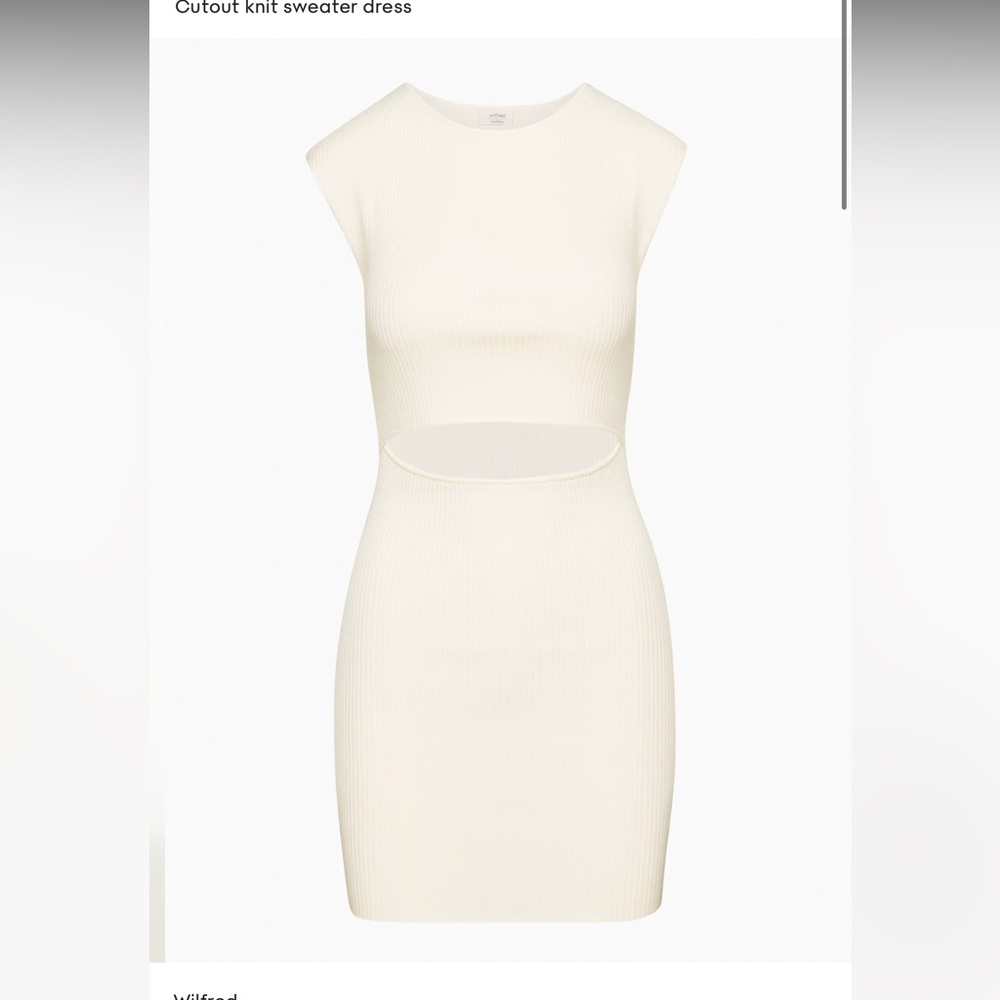 Wilfred Free Cut-out Knit Dress